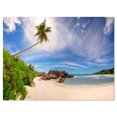 thumbnail image 2 of Beautiful Beach at La Digue Seychelles - Large Seashore Canvas Print, 2 of 3