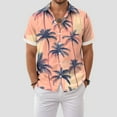 thumbnail image 2 of Mens Hawaiian Shirt Short Sleeve Button Down Shirts Tropical Floral Summer Beach Shirts,S-3XL, 2 of 7