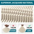 thumbnail image 4 of BOGUANG Elastic detachable chair covers, chair covers for dining chairs, no back cover, Coffee 6-piece, 4 of 6