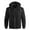 Black, variant on Mens Fashion Hooded Windbreaker Jackets 2025 Men's Solid Color Outdoor Climb Sport Run Pocket Zipper Long Sleeved Jackets