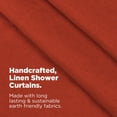thumbnail image 3 of Natural Linen 54x74" Stall Shower Curtain - Luxurious Leakproof curtain for Tub, Bath and Stall Showers, Made in the USA - Autumn, 3 of 10