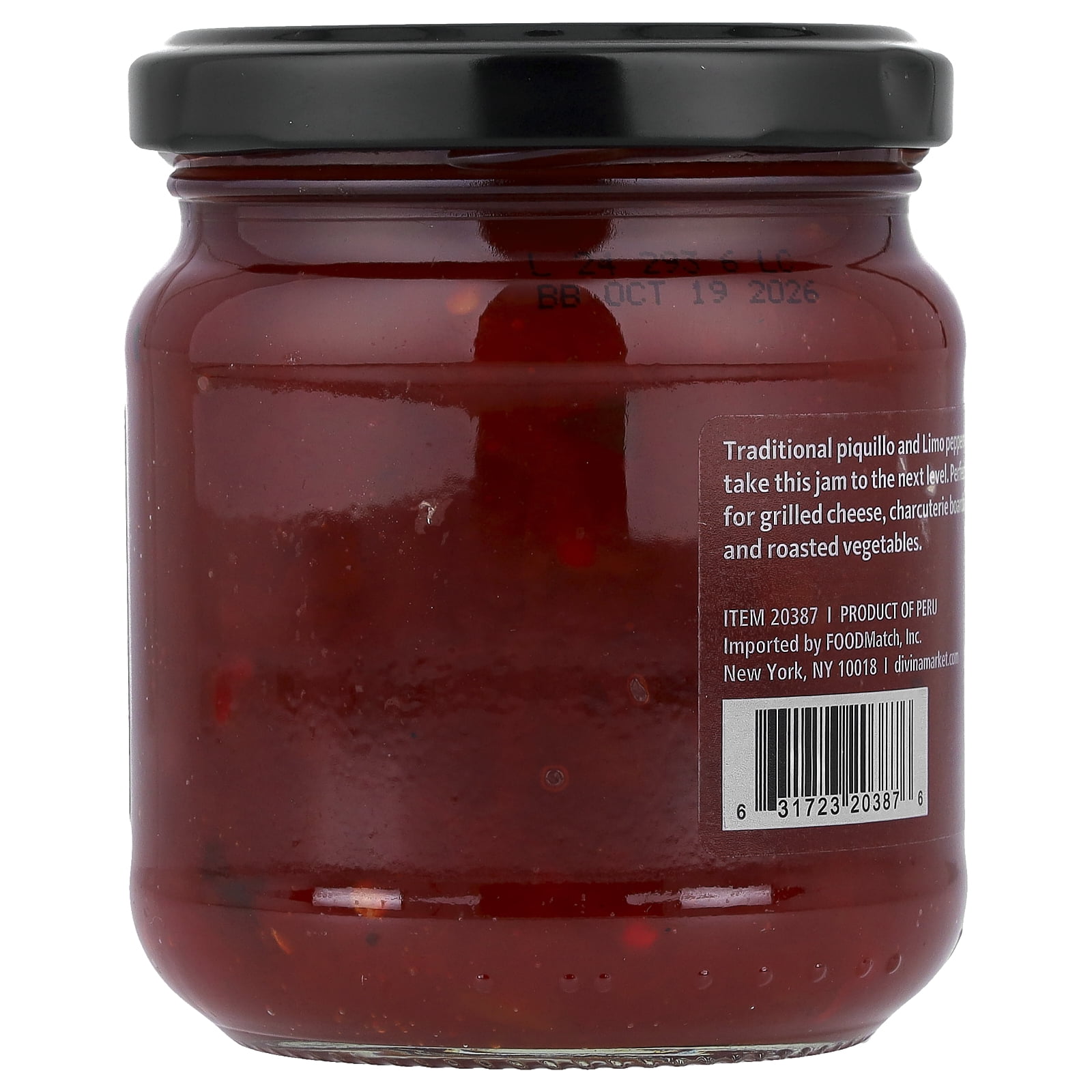 Divina 385895 8.5 oz Peruvian Pepper Jam - Pack of 12