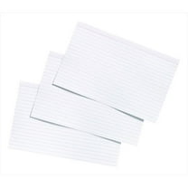 5 x 8 In. Heavyweight Ruled Index Card, White, Pack - 100