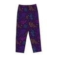 thumbnail image 4 of Naloa Colorful Snake Print Women’s Ultra-Soft Comfy Pajama Lounge Pants with Pockets & Drawstring, 4 of 8