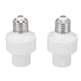 thumbnail image 1 of 2 Pcs Douille d'Ampoule Intelligente Support de Lampe Sans Fil Contrôle Vocal avec Port de Vis E27 Durée de Vie Intelligente 100V250V Blanc, 1 of 10