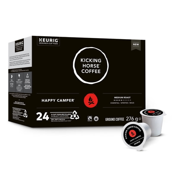 Capsules K-Cup de café Happy Camper Kicking Horse, torréfaction moyenne