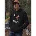 thumbnail image 2 of NASA Nasa Astronaut Gazing Moon Hoodie Men -NASA Designs, Male 3X-Large, 2 of 4