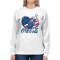 thumbnail image 2 of Officially Licensed Coca Cola American Heritage Design Women's Sweatshirt, 2 of 3