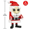 thumbnail image 3 of Brickcraft Rudolph Santa Claus Brick Building Kit (92-Plastic Piece Set), Festive Figure Christmas Décor, Holiday Gift Idea for Children, Adults,& Friends and Family, 3 of 8