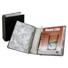 3 Post 5.5 in. Capacity 11 in. x 8.5 in. Catalog Binder with Expanding Posts - Black