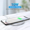thumbnail image 5 of Wireless Charger White Fast Ultra Slim 10W Wireless Charging Station Qi-Certified，Universal Wireless Charging Station Pad Compatible for Smart Phones and Other QI Devices(No AC Adapter), 5 of 8