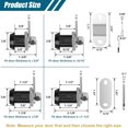 thumbnail image 2 of xianlin-Cabinet Cam Locks, RV Storage Locks with Keyed Alike (1-1/2"), Suitable for Drawers and Cabinets to Protect Important Items, Excellent Quality Zinc Alloy Materials, 2 of 4