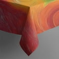 thumbnail image 4 of Colorful Tie Dye Circle Swirl Pattern Rectangle Tablecloth 60"x120",Waterproof Polyester Rectangle Table Cloth, Wipeable Spillproof Polyester Tablecloth for Dining, Camping, Indoor and Outdoor, 4 of 6