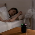 thumbnail image 4 of Multifunctional Humidifier in Multi Color Change, Desktop Decoration with Night Light, Gentle Mist Technology, Portable Built-In Battery and USB Charging Humidifier for Sleep Work Study (Black), 4 of 6