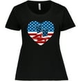thumbnail image 3 of Inktastic USA Cowboy Boots Patriotic Women's Plus Size T-Shirt, 3 of 5
