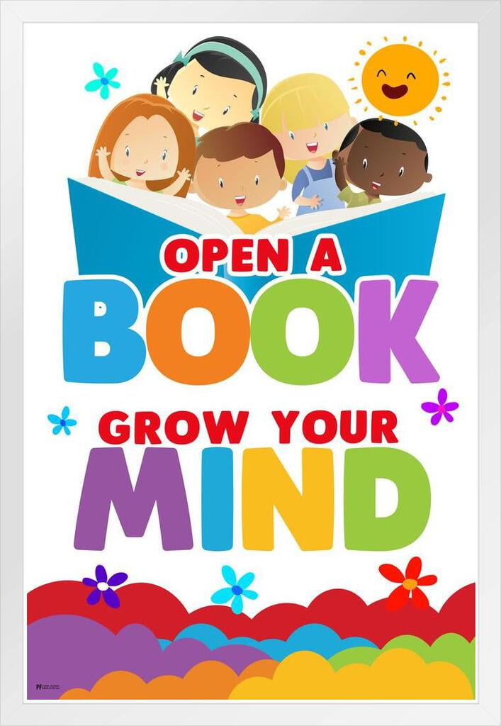 Library Posters Ror Elementary School Posters For Rainbow Decor White