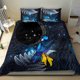 thumbnail image 4 of Nueva Zelanda Tui Pájaro Matariki Juego de cama Galaxy Helecho con patrón maorí LT03, 4 of 6