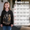 thumbnail image 7 of Uorisanigo Kids Sweatshirt Girls Half Zipper Sweatshirts Lightweight Western Horse Long Sleeve Pullover Tops for Vacation Shopping Exercise Wear, Oversized Athletic Shirts Tops, 7 of 7