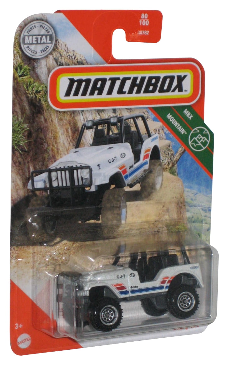 Matchbox MBX Mountain (2019) White Jeep 4x4 Metal Toy Car 80/100 ...