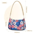 thumbnail image 3 of FORMRS Womens Shoulder Bag with Chain Strap Clutch Purse Cute Tote Handbag, Pink Flowers Pattern, 3 of 7