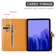 thumbnail image 2 of Galaxy Tab A7 SM-T500 T505 T507 10.4-inch Case,Dteck Smart Magnetic Butterfly Pattern Leather Case Card Holder Wallet Kickstand Hybrid Rubber Folio Cover for Samsung Galaxy Tab A7 10.4" 2020,Yellow, 2 of 5