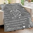 thumbnail image 3 of Daughter Blanket, Daughter Blankets From Mom Dad, Birthday Christmas Gifts For Daughter, I Love You Daughter Blanket Presents To Daughter, Daughter Soft Flannel Letter Throw Blanket " (Grey)(30"x40"), 3 of 7
