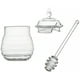 thumbnail image 1 of Honey Jar Clear PS Honey Storage Pot con tapa de cazo Juego de contenedores de jarabe de cocina Suministros para el hogar Inevent HA004781-00, 1 of 2