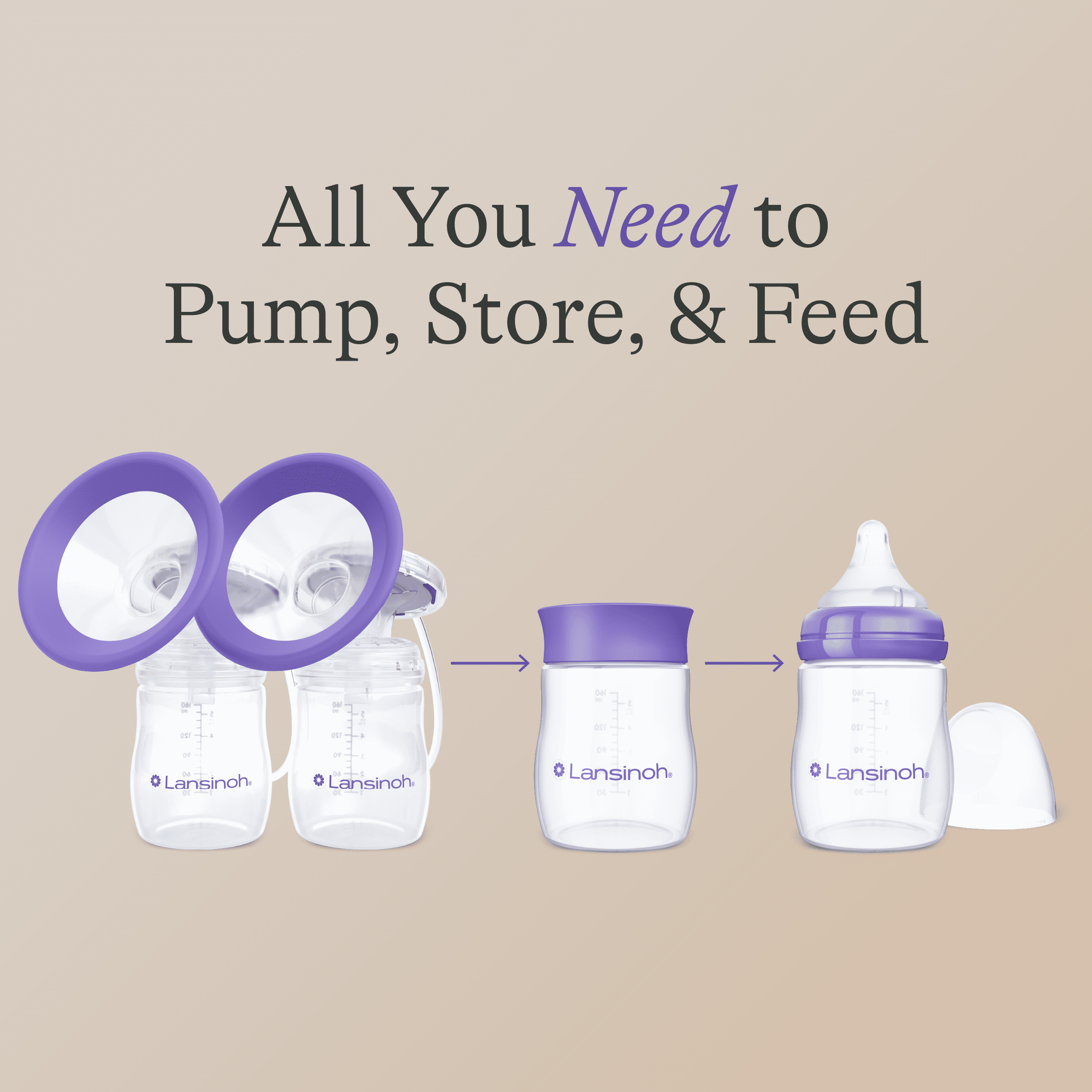 Lansinoh Signature Comfort Portable Double Electric Breast Pump, Lightweight