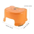thumbnail image 2 of EeaseCA 2pcs Plastic Stool Shoes Change Stool Lightweight Step Stool for Home Kindergarten, 2 of 7