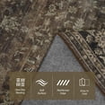 thumbnail image 6 of ARICOEASY 8’x10' Vintage Large Area Rugs Farmhouse Brown Oriental Rugs Non Slip Traditional Distressed Rugs for Living Room and Bedroom, 6 of 9