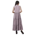 thumbnail image 4 of Moomaya Robe d'Été Longue Imprimée pour Femmes en Rayonne Sans Manches, 4 of 4
