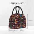 thumbnail image 2 of Balery Colorful Mexican2 Bolsa de Almuerzo para Mujeres, Caja de Almuerzo, Bolsa de Almuerzo Pequeña Impermeable, Tote de Almuerzo Reutilizable con Gran Capacidad, 2 of 6