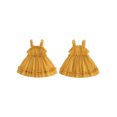 thumbnail image 2 of RUINIXCW Kids Toddler Baby Girl Summer Tulle Dress Birthday Cake Smash Outfit Baby Girls Photoshoot Outfits Sleeveless Mesh Ruffled Princess Birthday Baptism Wedding Party Dress, 2 of 9