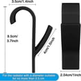 thumbnail image 2 of 8 Pcs Black Round Radiator Hook, Towel Dryer Hook, Bathroom Towel Hook, Towel Dryer Radiator Hook, Towel Dryer Hook, All Standard Radiators, Removable, 2 of 5