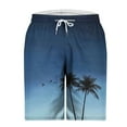 thumbnail image 4 of LIBRCLO Mens Hawaiian Beach Shorts Thin Quick Dry Athletic Board Shorts Summer Swim Trunks Lightweight Breathable Bathing Suits Swimwear Casual Swimsuit Navy L, 4 of 4