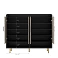 thumbnail image 3 of Shoe Cabinet With Doors, 5-Tier Storage Cabinet With Adjustable Shelves, Modern Storage Sideboard For Living Room Entryway Bedroom Kitchen, 3 of 7