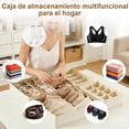 thumbnail image 2 of Organizr de Cajones, 8 Set Organizr Ropa Plegable Multifuncional, Organizres de Ropa Interior lavables, Cajas de Almacenamiento para Clasificar Corbatas, Calcetines(8PCS-Blanco Roto), 2 of 3