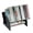 Black, variant on SAYEEC Clear Acrylic 2-Tier 45° Tilt Desktop File Organizer, Large Capacity Bookshelf Storage for Office & Home
