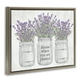 thumbnail image 4 of Stupell Industries Where You're Planted Botanical & Floral Painting Brown Floater Framed Canvas Art Print Wall Art, 31 x 25, 4 of 10
