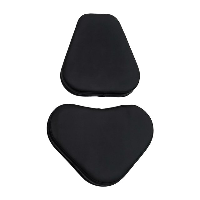 Funda de sillín de bicicleta suave para bicicleta reclinada, cojín para asiento de bicicleta con soporte para la espalda Negro 16cm 12cm