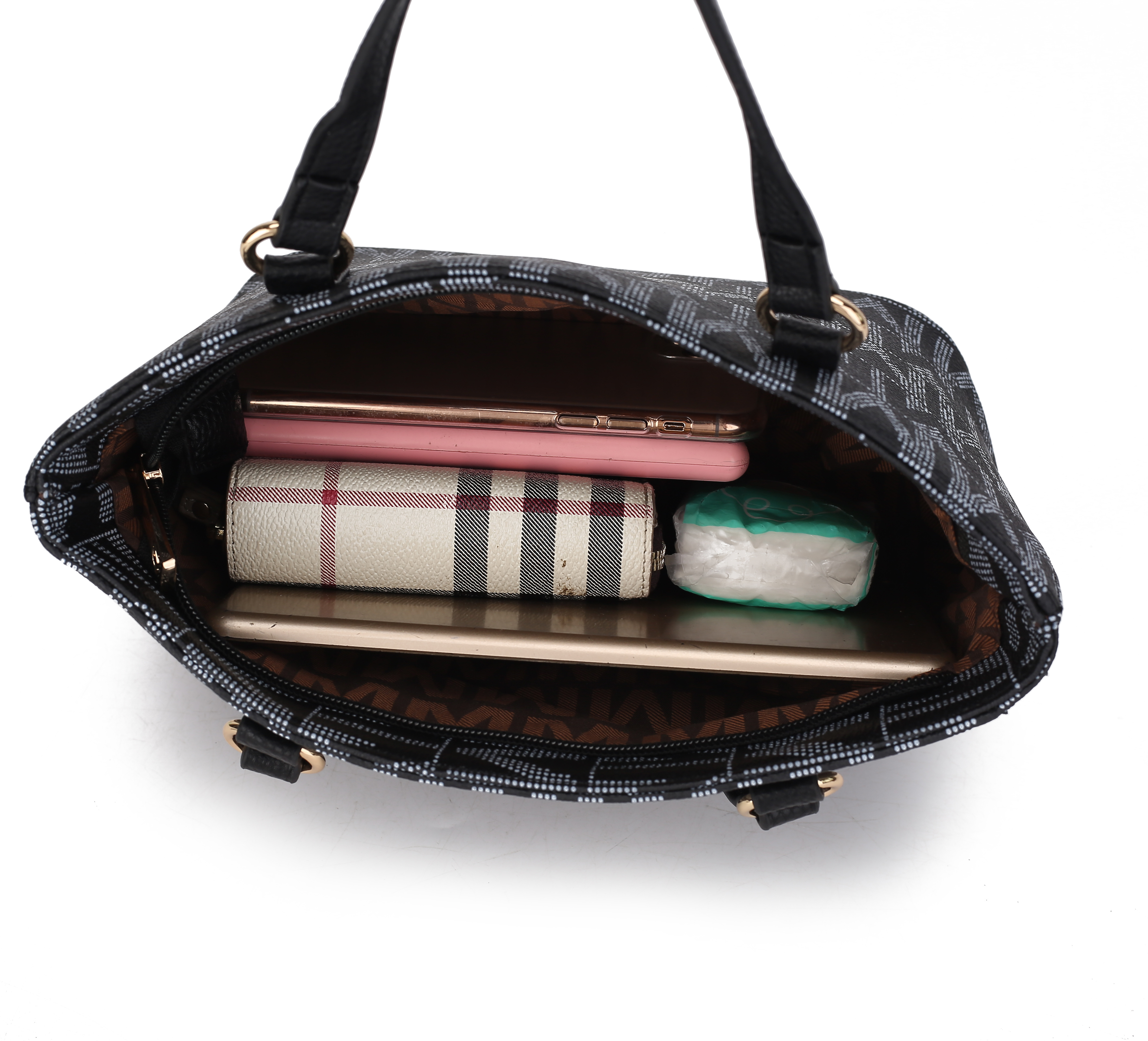 MKF Collection Marimar M Signature Tote Handbag by Mia K., 4-Piece Set