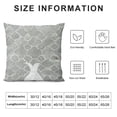 thumbnail image 5 of PHYHOO Neutral Tones Throw Pillow Cushion Case , Minimalist Nested Squares Stripes Circle Mesh, Modern Accent Double-Sided Digital Printing, Pale Grey Off White, 5 of 5
