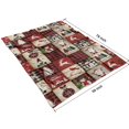 thumbnail image 4 of Christmas Throw Blanket 60x80, Flannel Plush, Soft Warm Lightweight Winter Blanket for Couch, Bed, Cabin, Holiday Decor Gift., 4 of 5
