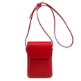 thumbnail image 1 of Bolso Porta Tarjetas Mujer Bolso Diario Color Sólido Cuero PU para Damas (rojo), 1 of 9