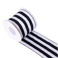thumbnail image 2 of Cinta Decorativa CSZD RIBBON Rayas Blancas y Negras 6.4 cm x 9.1 m, 2 of 9