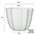 thumbnail image 2 of Mainstays 12" D x 9.4" H Poppy Cream Recycled Resin Planter, 2 of 7