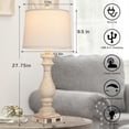 thumbnail image 4 of Lámpara Cinkeda Vintage de Mesa 29" con Puertos USB y Enchufe de Corriente, 4 of 7