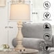 thumbnail image 4 of Lámpara Cinkeda Vintage de Mesa 29" con Puertos USB y Enchufe de Corriente, 4 of 7