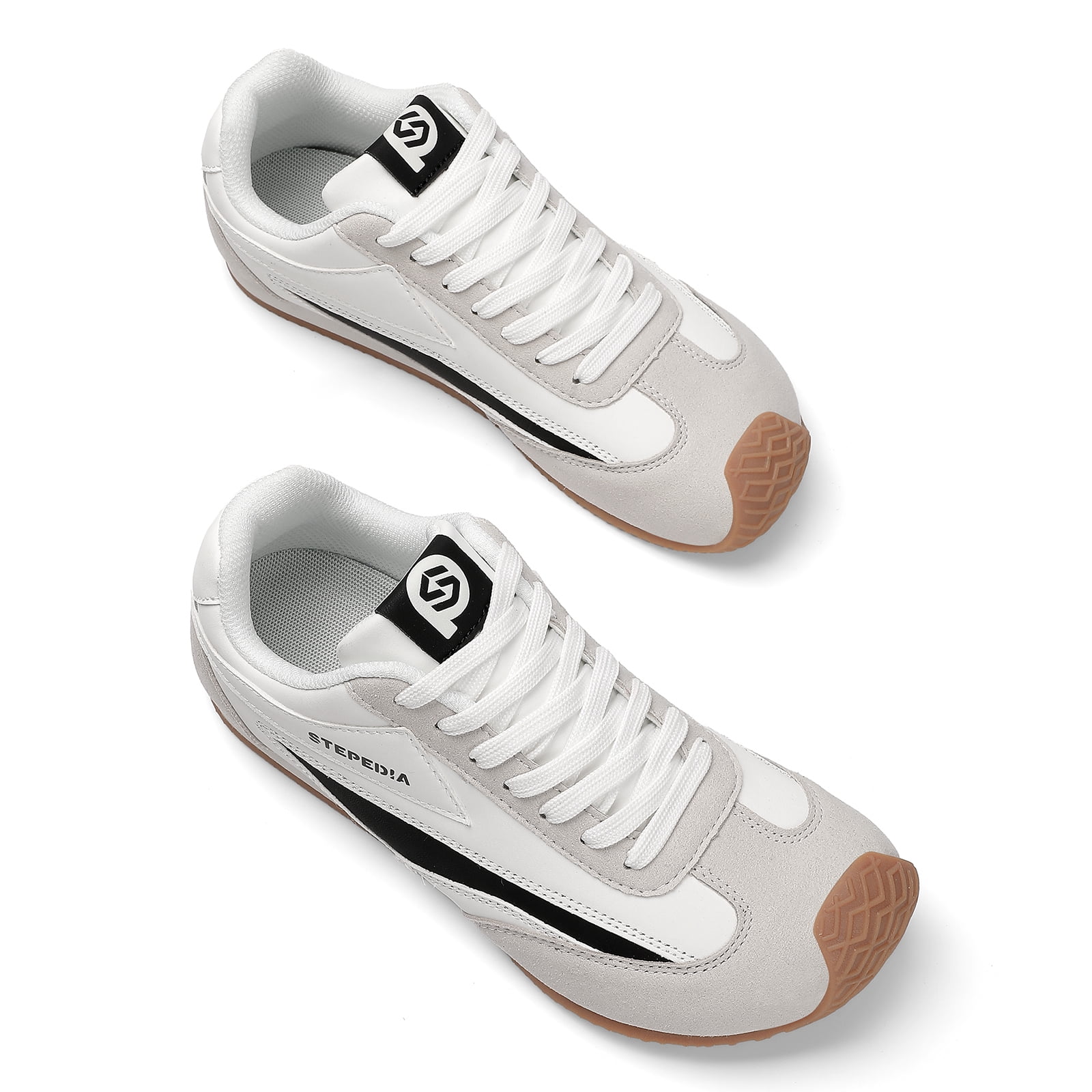 Gexuson Womens Walking Shoes Wide Width Barefoot Shoes Casual Non Slip Running Shoes Outdoor Sneakers 8 Wide, White