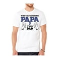 thumbnail image 1 of Mens "Who's An Awesome Papa" Short-Sleeve T-Shirts - White - Small, 1 of 1